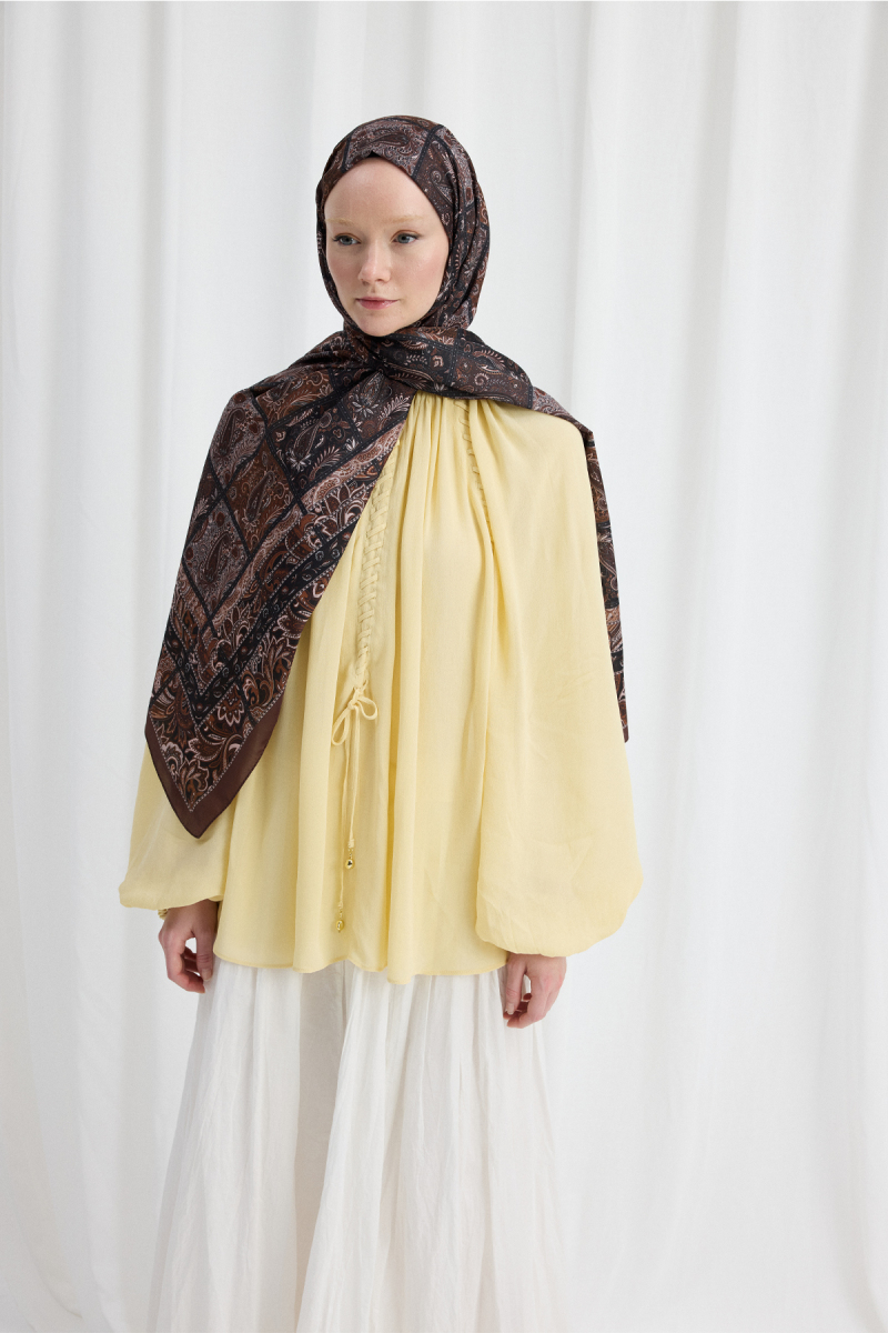 Marly Soft Şal - Kahve - 2