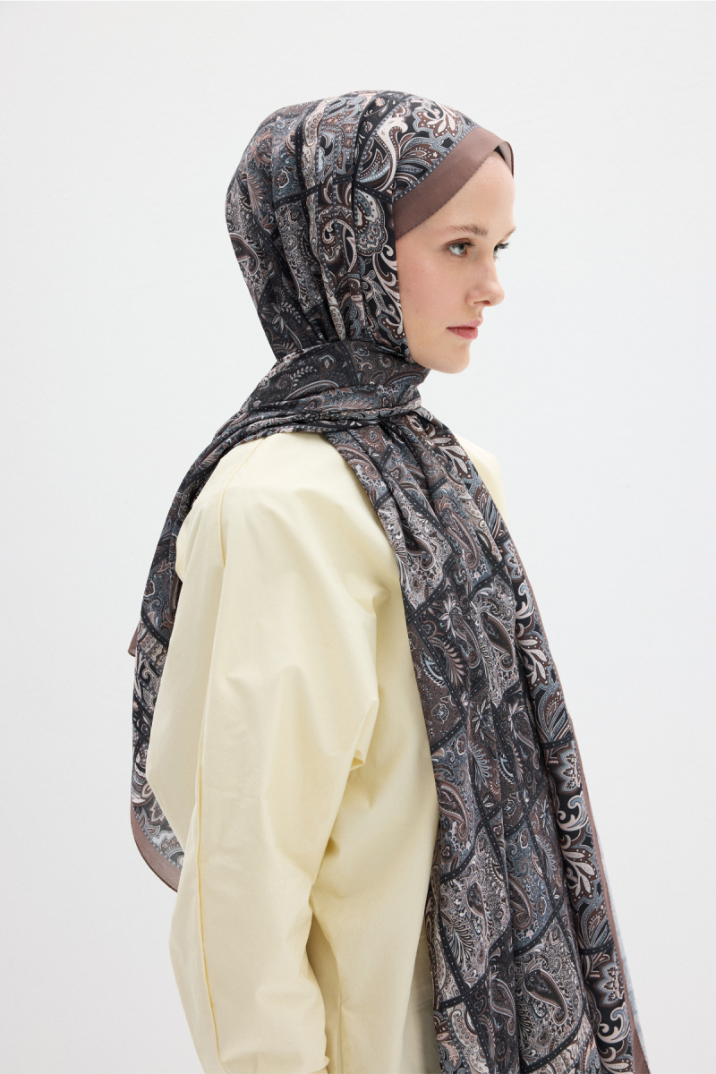 Marly Soft Şal - Tozlu Kahve - 2