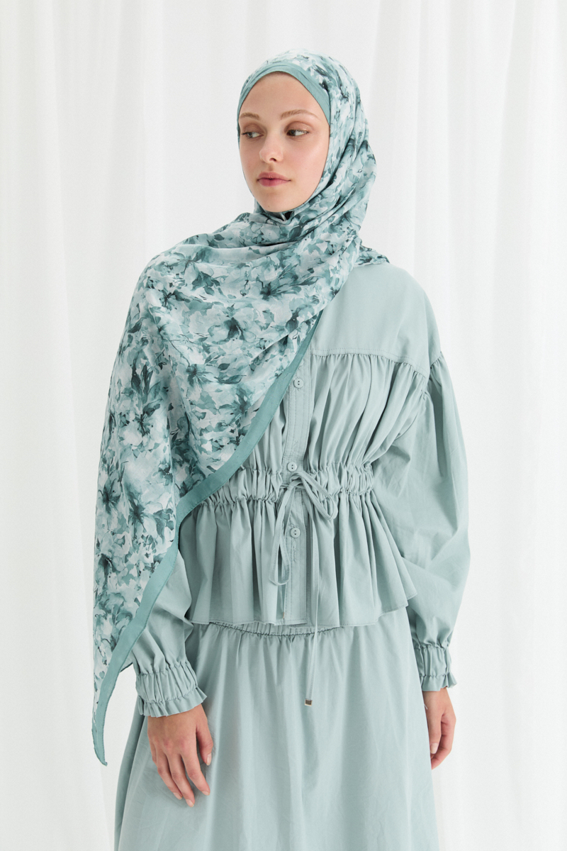 Olivia Kraş Şal - Mint - 3