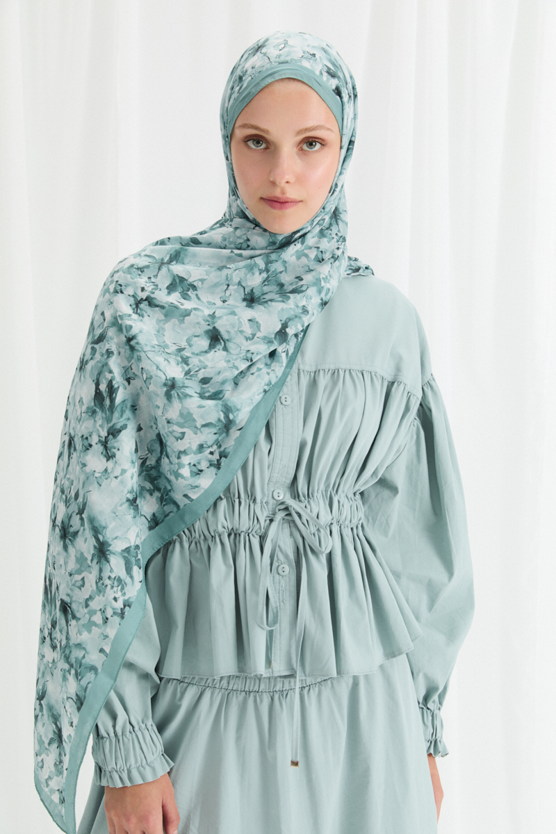 Olivia Kraş Şal - Mint - 4