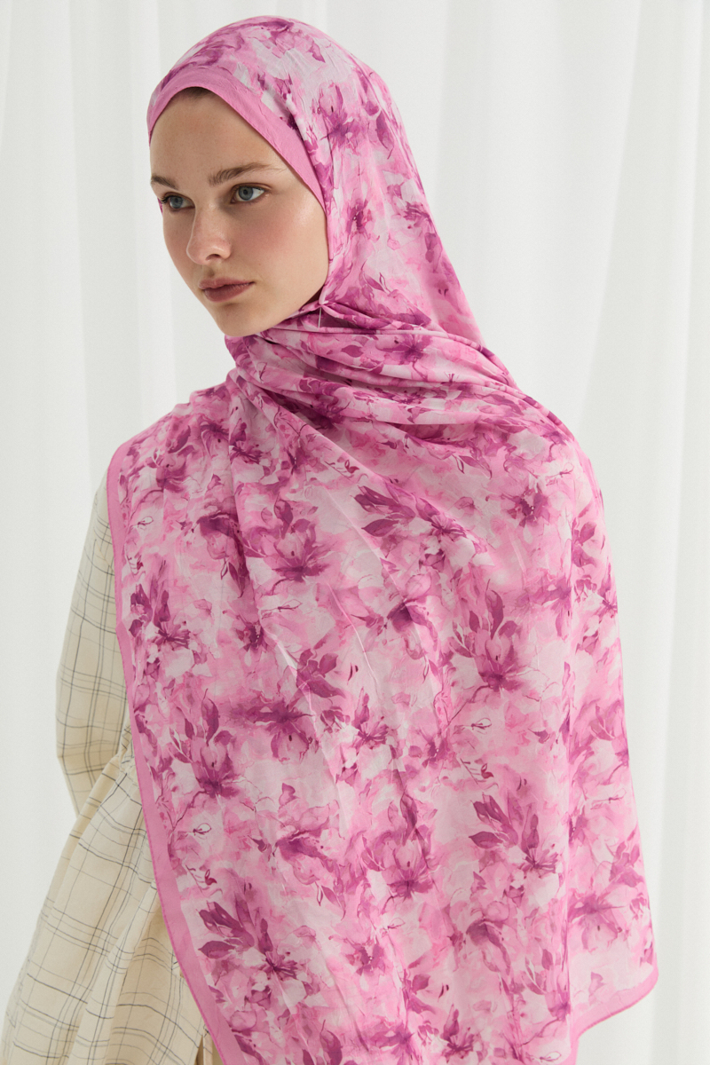 Olivia Kraş Şal - Pembe - 4