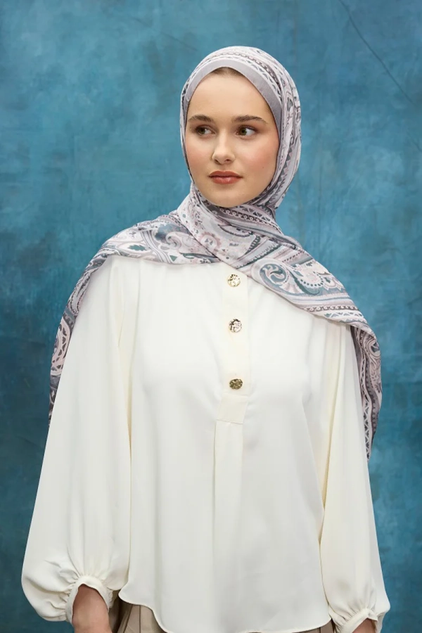 Previous Collection Soft Şal - Gri - 1