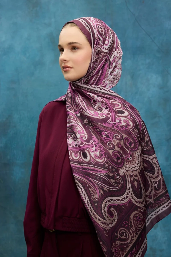Previous Collection Soft Şal - Mürdüm - 1