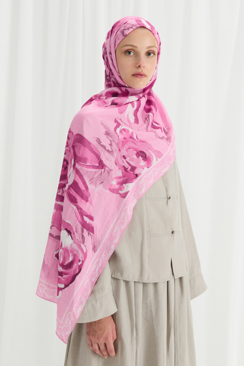 Rossa Kraş Şal - Pembe - 2