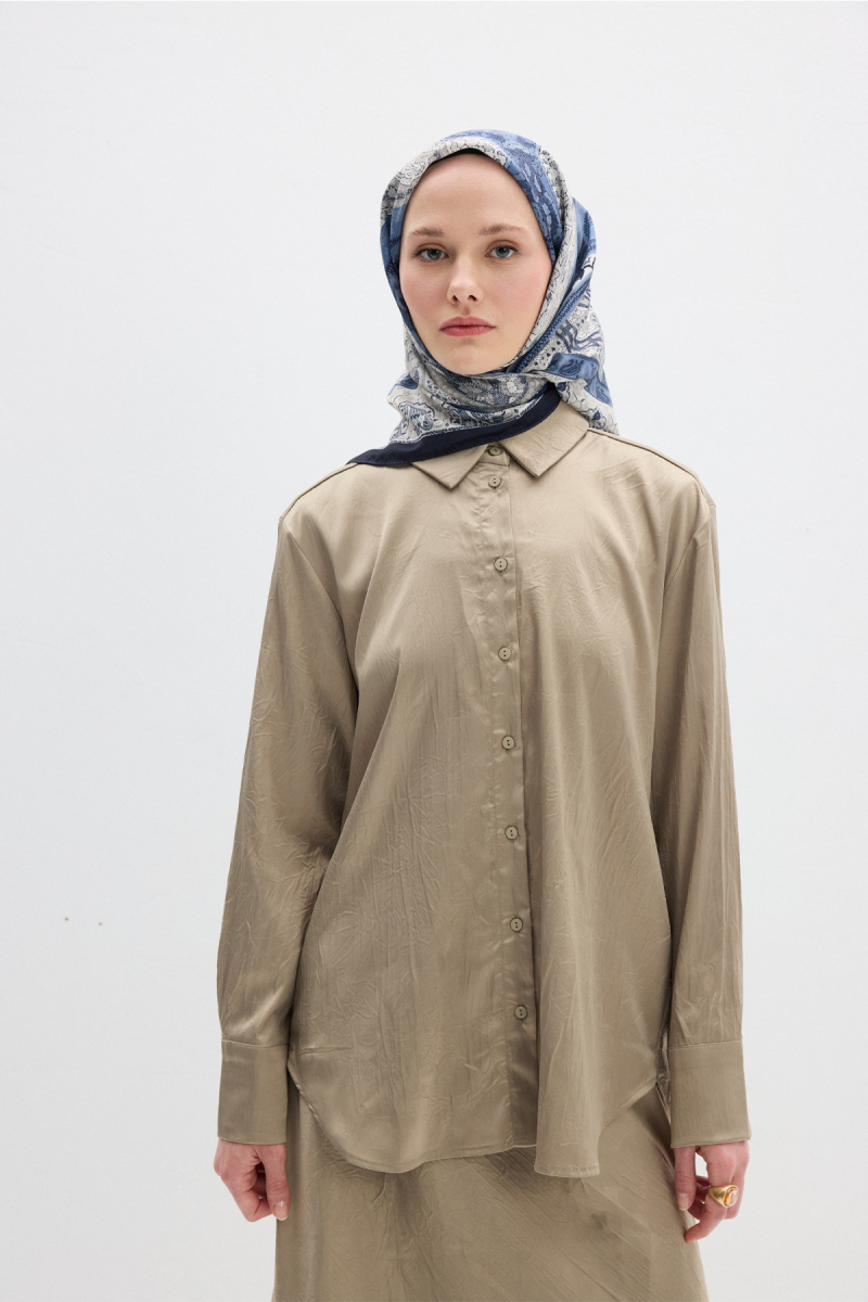 Vela Desen Soft Eşarp - Lacivert - 1