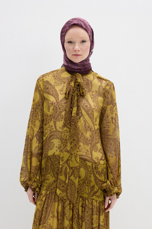 Vela Desen Soft Eşarp - Mürdüm 