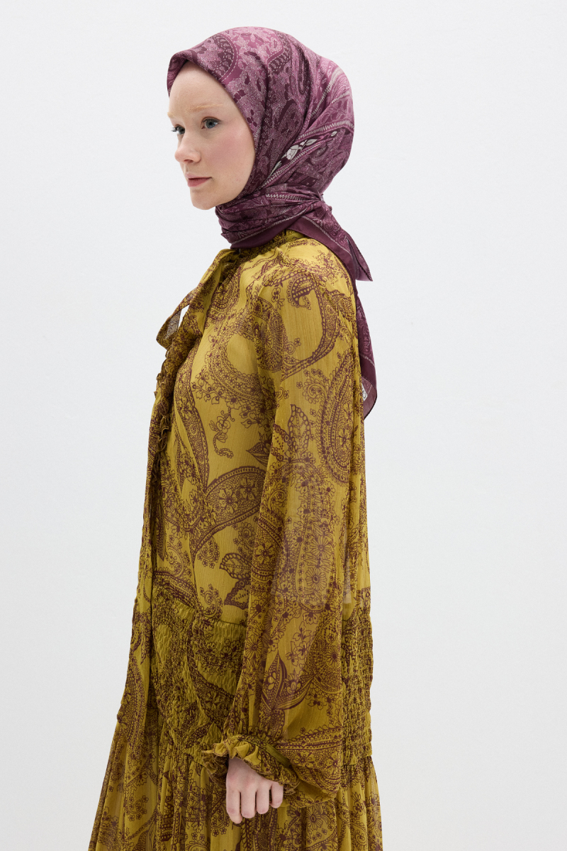 Vela Desen Soft Eşarp - Mürdüm - 3